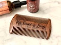 Engraved Beard Comb Personalized My Beard is Sexy Beard Comb Personalized Father\u2019s Day Gift for Men