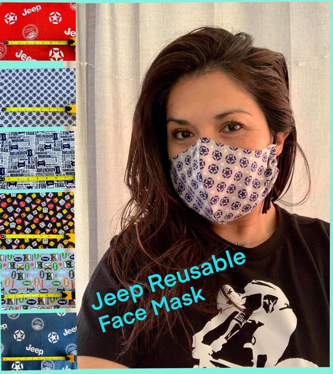 Jeep Face Mask Wrangler Face Mask Rubicon Traveling Face Etsy