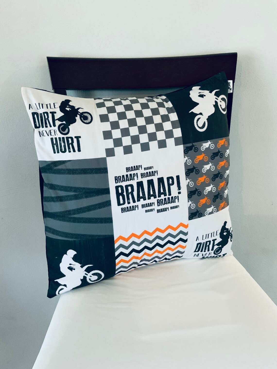 Dirt Bike Pillow Case Motorcycles pillow case Bikes pillow Etsy
