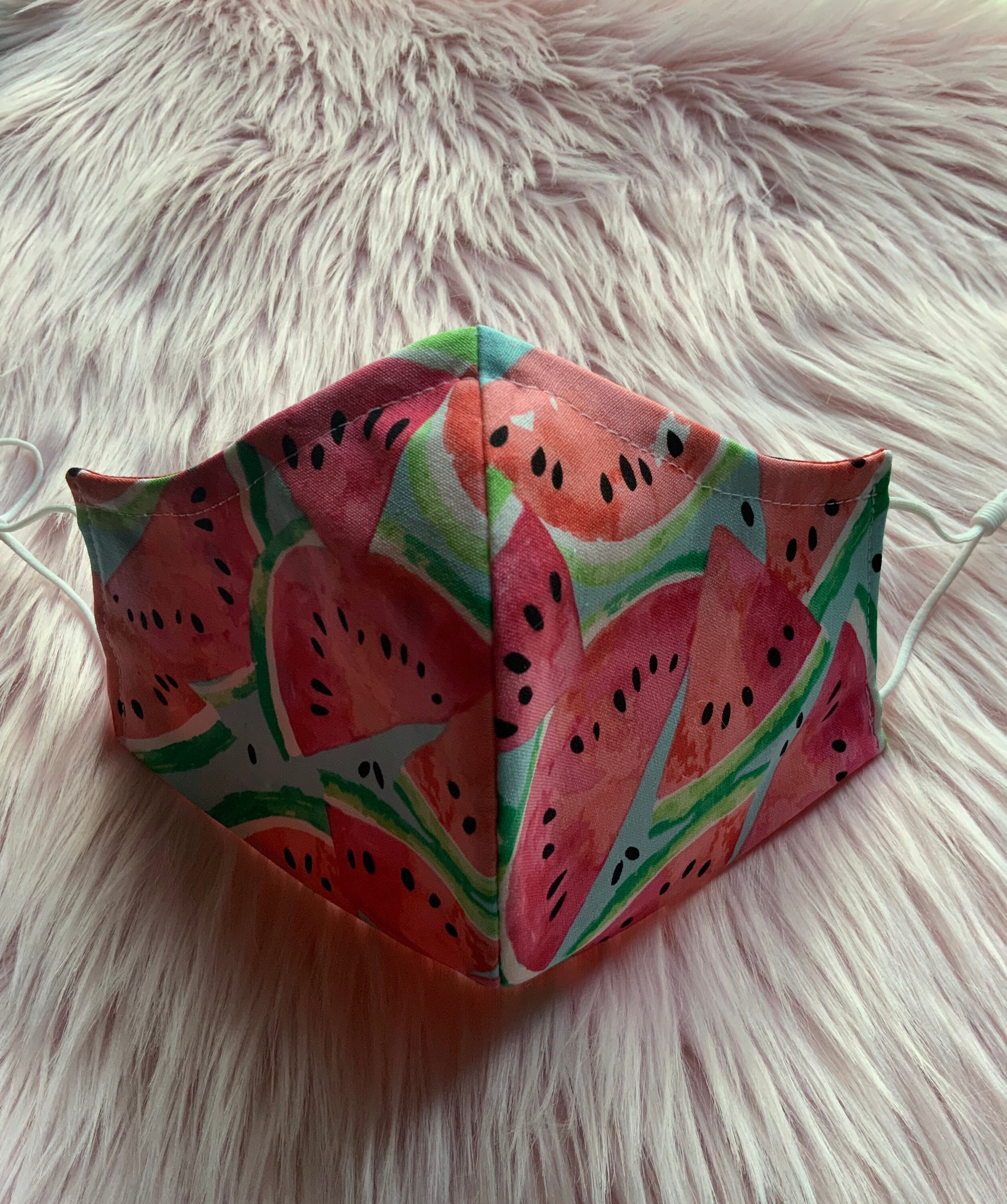Watermelon Women Face Mask 3 Layers Face Mask Adjustable Etsy