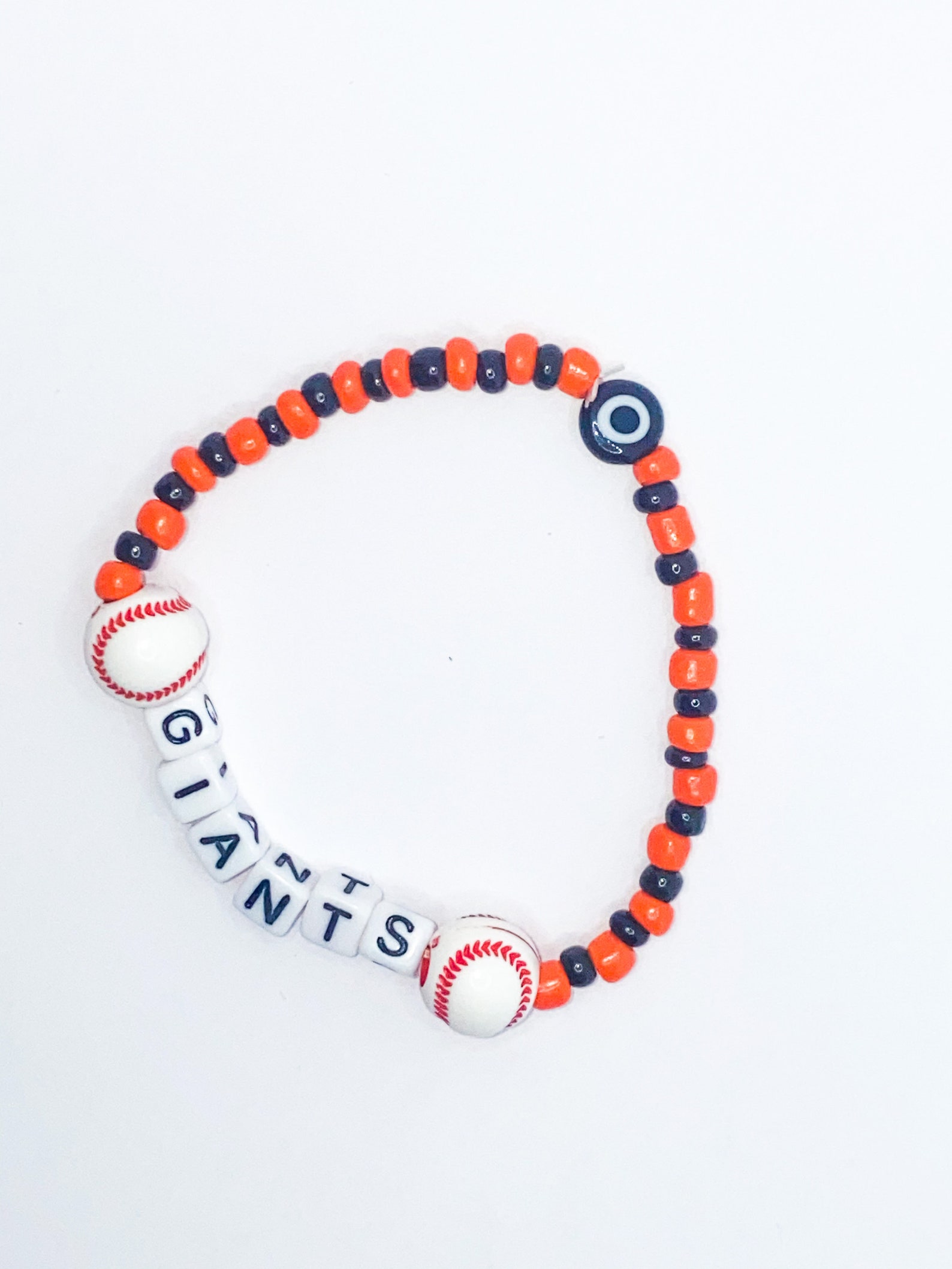 Custom Bead Baseball Team Bracelets Beaded Bracelets Mlb Etsy