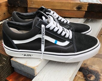 off white vans laces