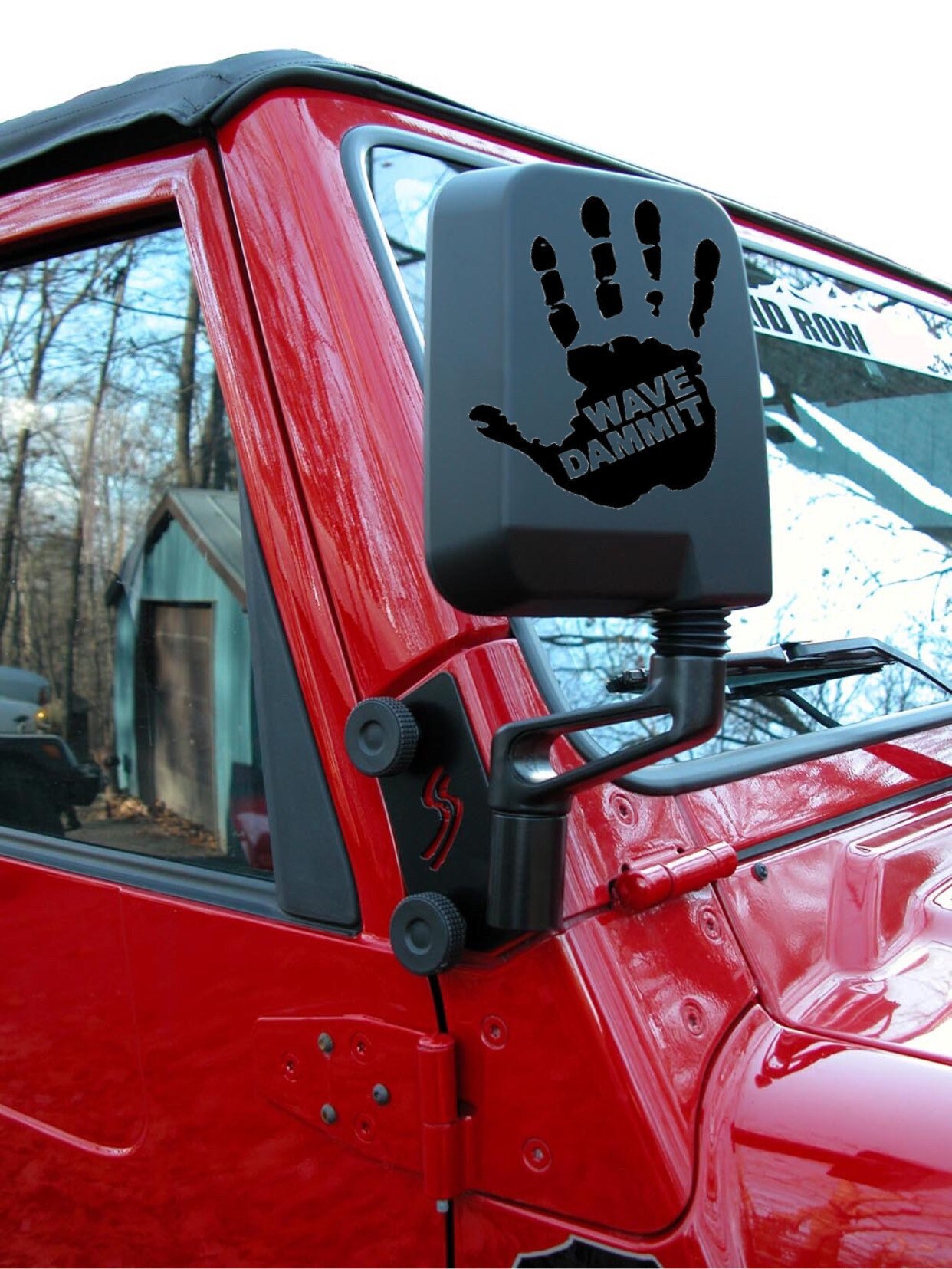 Wave Dmmit Jeep Mirror Decal Etsy