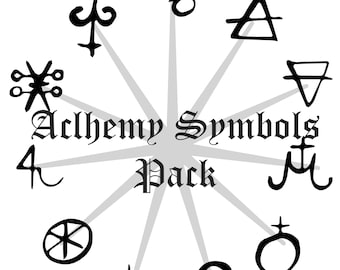 Paquete de 40 símbolos de alquimia
