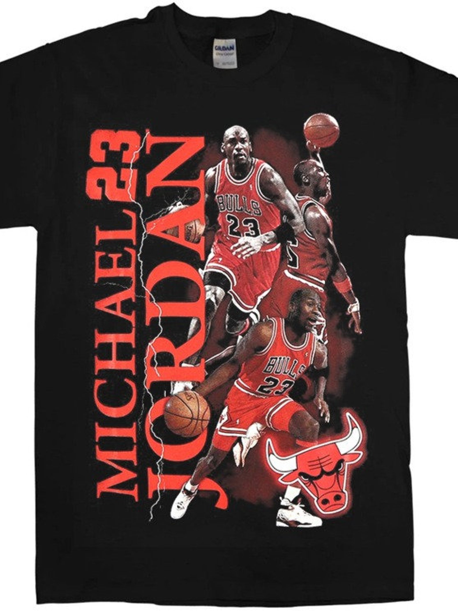 Michael Jordan T-shirt MJ T-shirt Michael Jordan Three Peat | Etsy