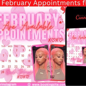 Books are open Flyer February Bookings Hair Lash image 1