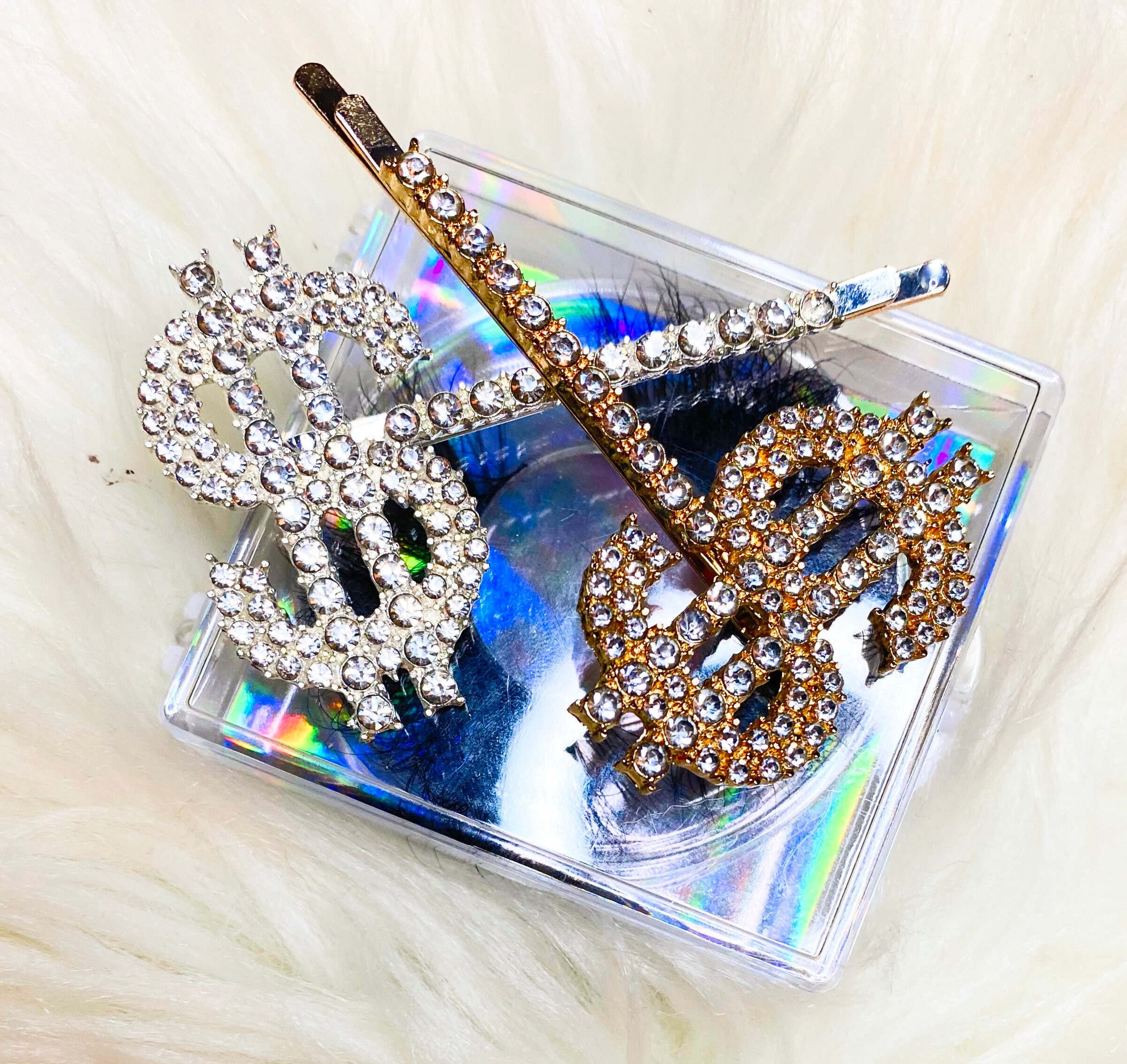 Dollar Sign Hair clips Rhinestone hair claws Trendy Hair Etsy