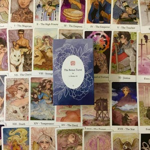 Novo The Botan Tarot por A Miyako M 78 Cartas Tarot Deck com Caixa Original e Guia 2ª Edição