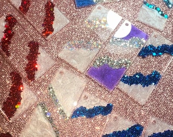 Glitter keychains