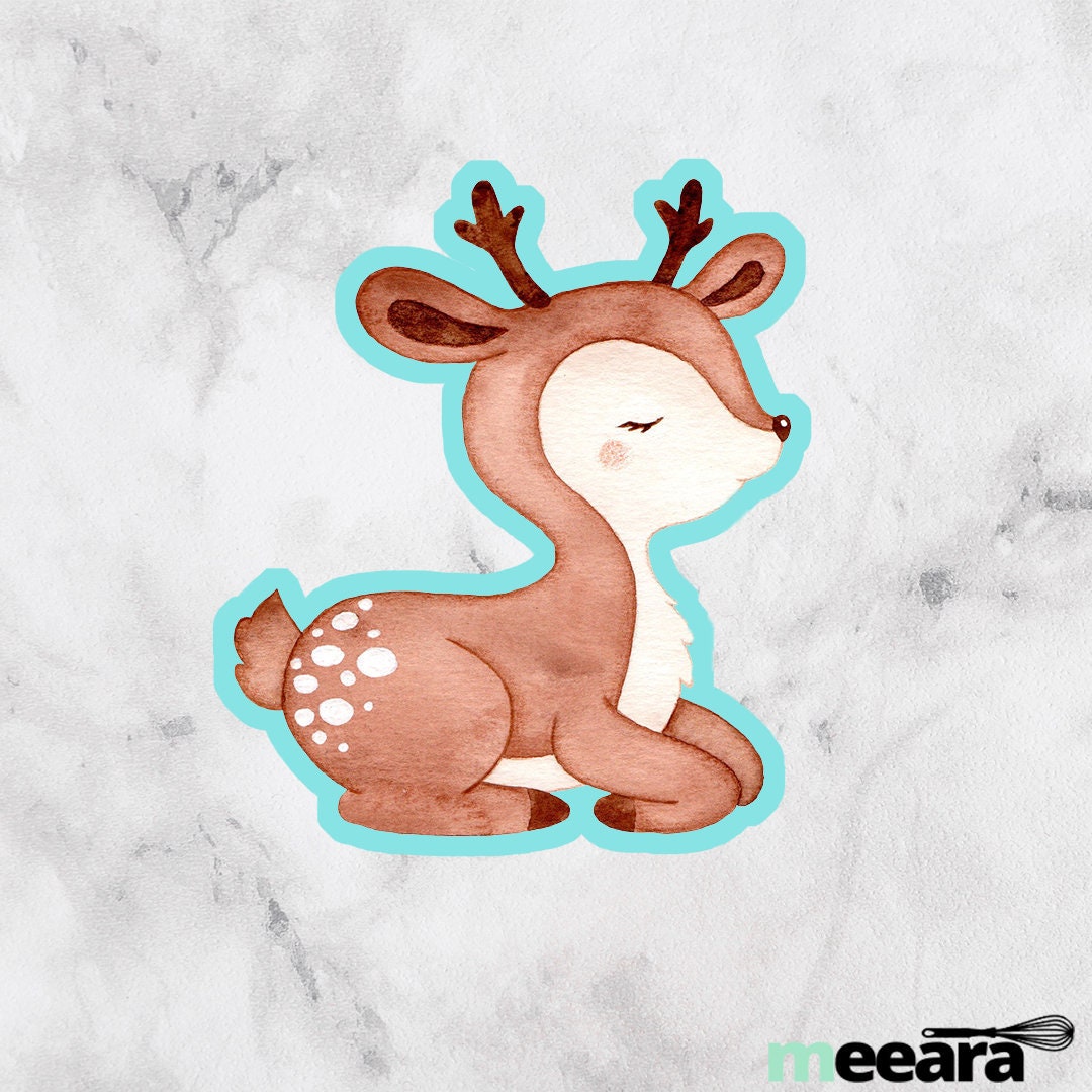 Woodland Deer Cookie Cutter Fondant Cutter Cute Deer - Etsy