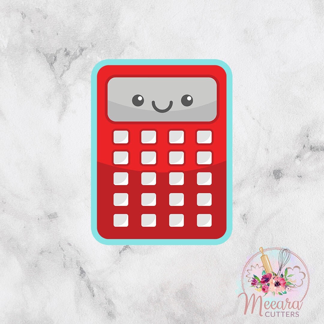 Kawaii Calculator Cookie Cutter Education Teacher Etsy