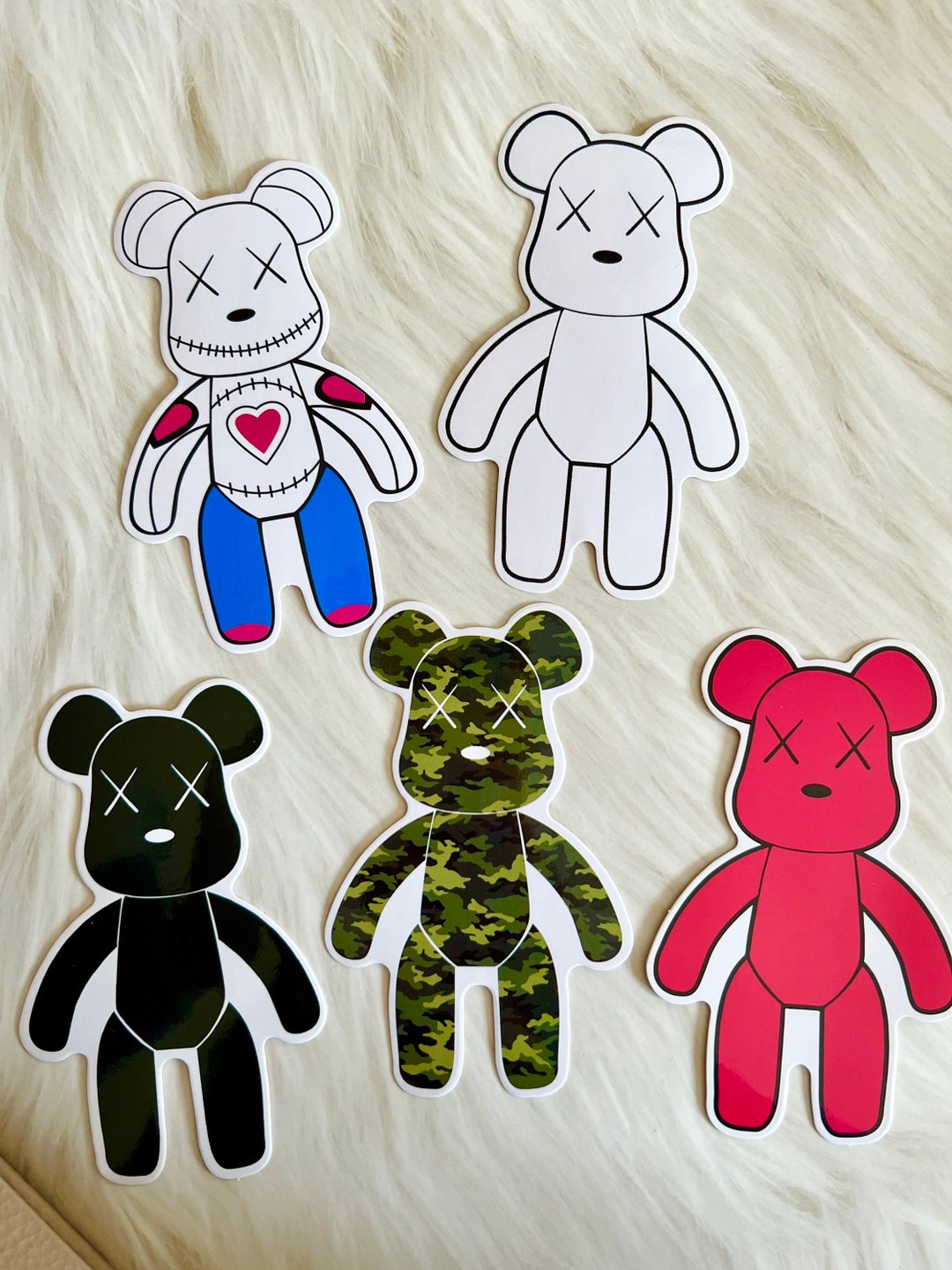 Buy 5 Pcs Bearbrick Stickers Online in India 