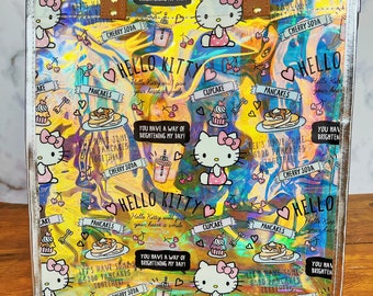 HK holographic tote bag