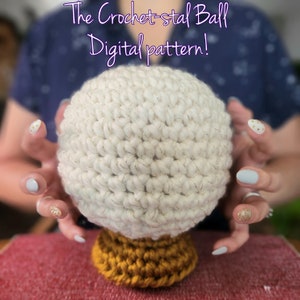 The Crochet-stal Ball, Crochet Pattern, Crystal Ball, Crochet, Amigurumi Pattern, Amigurumi, Pattern, Halloween