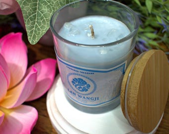 オーダーキャンドル Sandalwood, Mountain Air, and Lotus Flower - Lan Wangji Soy