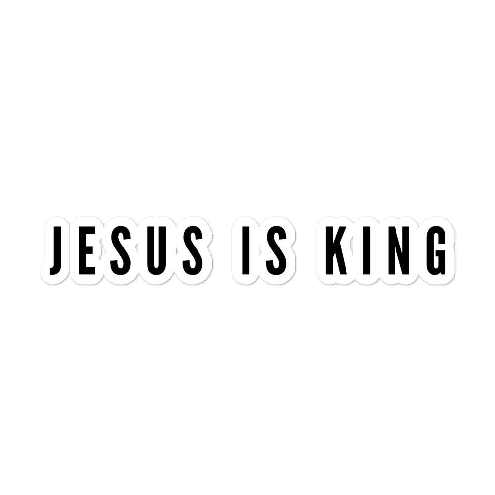 Jesus Is King Christian Iron On Vinyl Decal Transfers for T-shirts