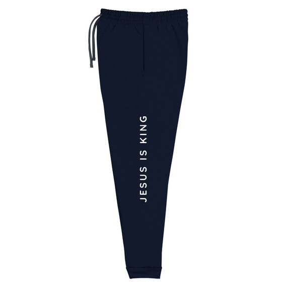 Jesus is King Unisex Joggers Etsy