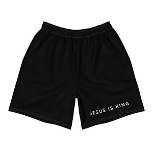 Jesus Is King Men&#39;s Athletic Shorts