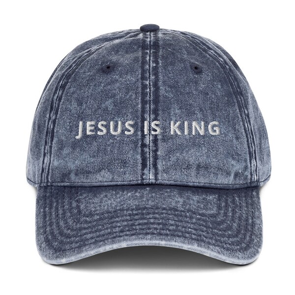 Jesus is King Hat Etsy
