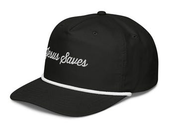 Jesus Saves Golf Rope Hat