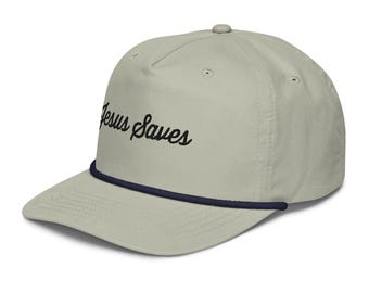 Jesus Saves Golf Rope Hat