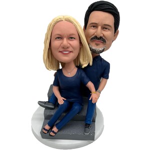 Figurines de couple personnalisées, décoration de gâteau en pâte polymère personnalisée