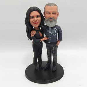 Custom Couple Bobbleheads, 50th Anniversary Gifts For Parents, Personalized Happy Couple Bobblehead, Custom Couple Christmas Bobbleheads