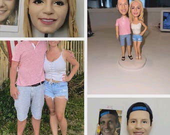 Custom Bobbleheads Couple, Bobble Head Gifts, anniversary gifts for couples ,anniversary gifts for parents,Wedding Cake Topper