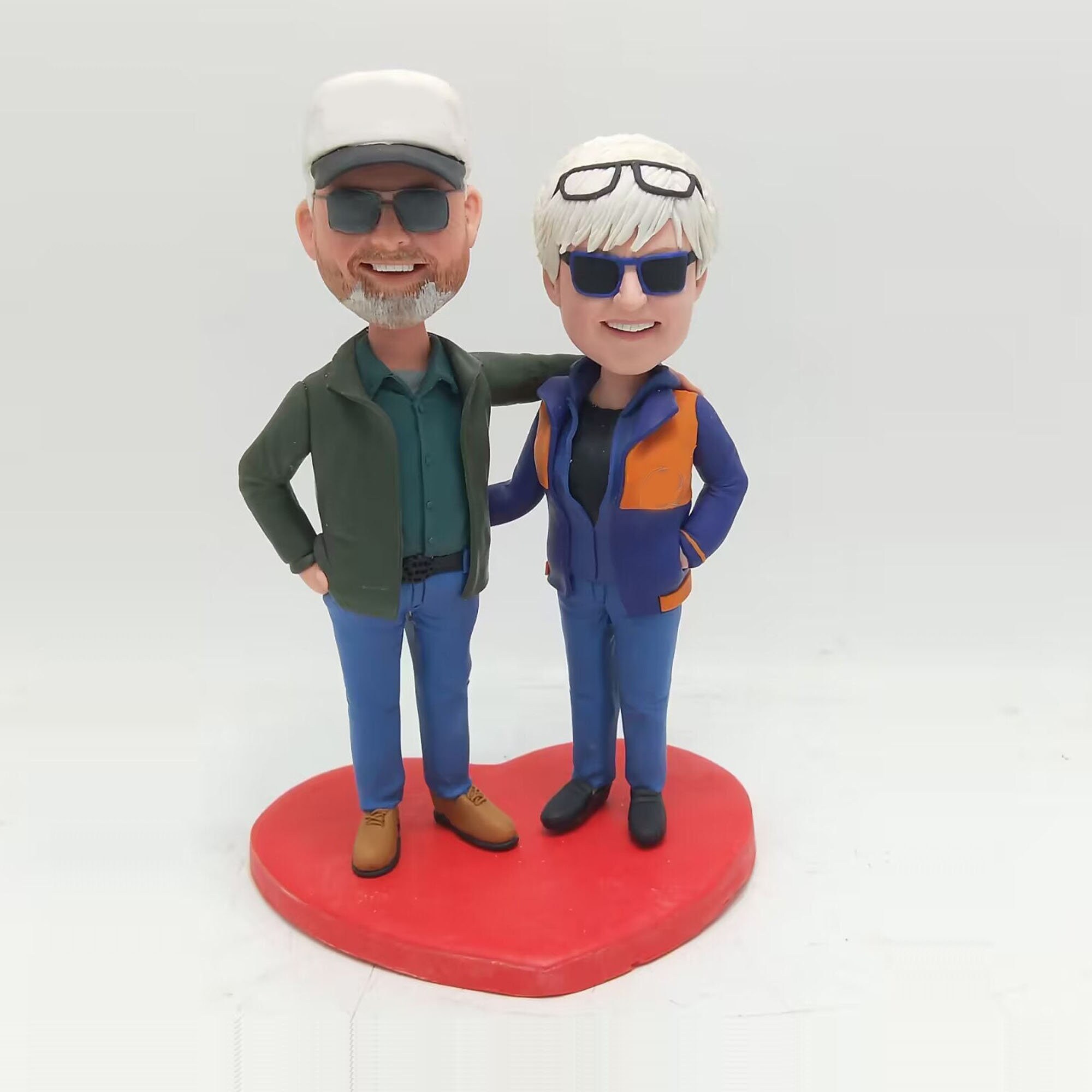 Custom  Wedding Couple Bobbleheads, Bobble Head Gifts, anniversary gifts for couples ,anniversary gifts for parents,Wedding Cake Topper