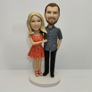 Custom Bobblehead Wedding Cake Topper, Personalized Wedding Cake Bobbleheads, Custom Figurine Wedding Cake Topper, Custom Wedding Bobblehead