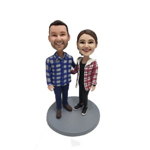 Custom  Wedding Couple Bobbleheads, Bobble Head Gifts, anniversary gifts for couples ,anniversary gifts for parents,Wedding Cake Topper