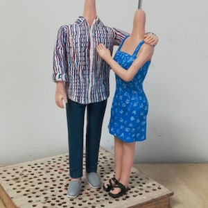 Custom Wedding Couple Bobbleheads, Bobble Head Gifts, anniversary gifts for couples ,anniversary gifts for parents,Wedding Cake Topper image 5