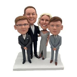 Décoration de gâteau de mariage personnalisée, cadeau d'anniversaire de couple personnalisé