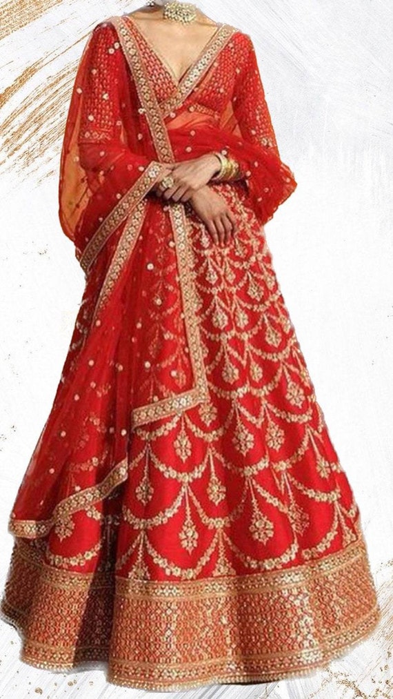 Red Lehenga lehenga bridal Lehenga design by Shivani Women s Lehenga ceremony Lehenga red Lehenga Etsy UK