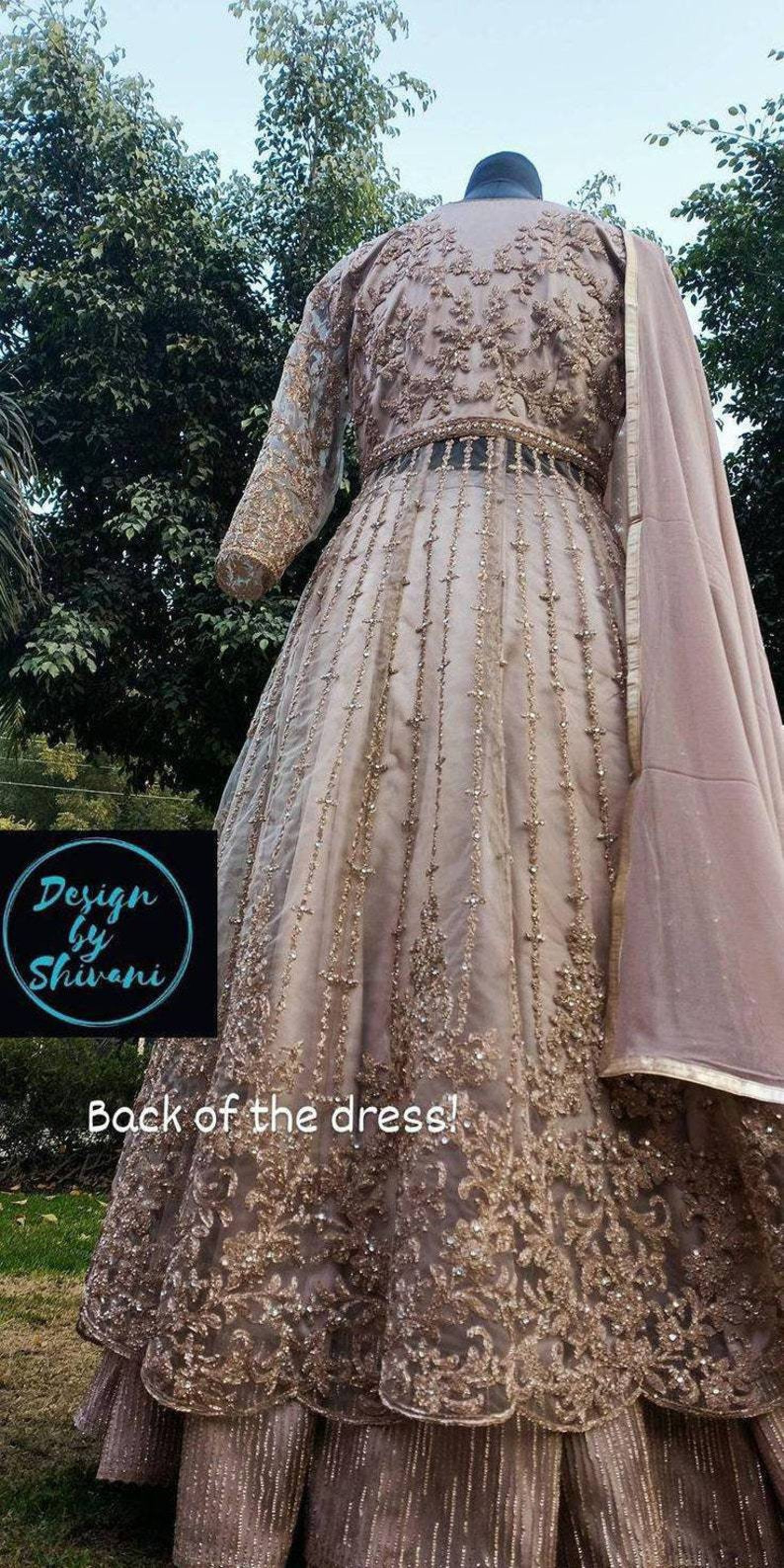 Rose Gold Wedding Dress Indian Wedding Dresses Asain Wedding - Etsy