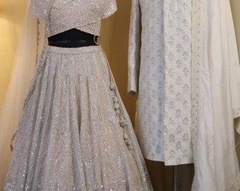 Ivory wedding dress/south asian wedding dress/Lehenga/luxury lehenga