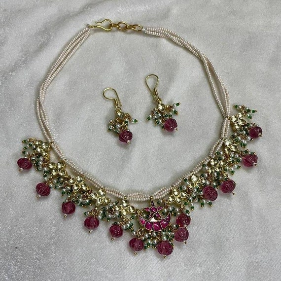 chaudharyshivani Pure ahmedabadi Kundan Jewelry Set/ Pure Kundan necklace/wedding jewelry/indian Traditional jewelry/design by Shivani