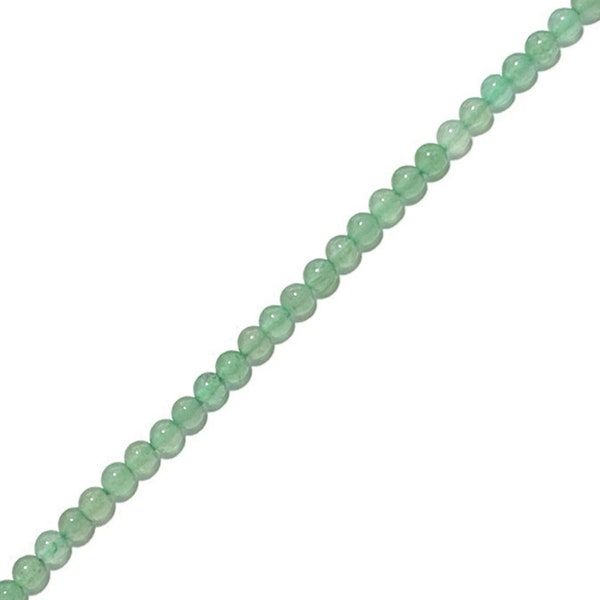 Natural Grade A-  4mm Green Aventurine Beads - Approx 92 beads