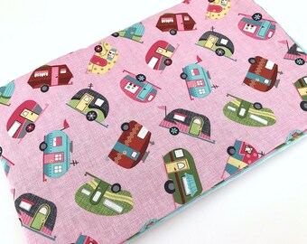 Baby Blanket in Cute Caravan Print