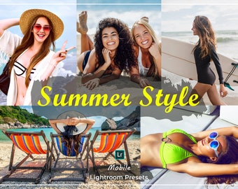 85 SUMMER MOBILE LIGHTROOM Presets, Lightroom Mobile Preset, Influencer Presets, Filter for Bloggers, Bright Travel Summer Blogger Presets