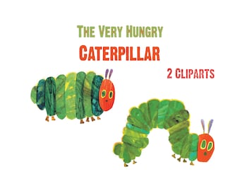 The Very Hungry Caterpillar Png, Eric Carle Digital File for First Birthday Decor, Classroom Wall Decal & Iron On Design