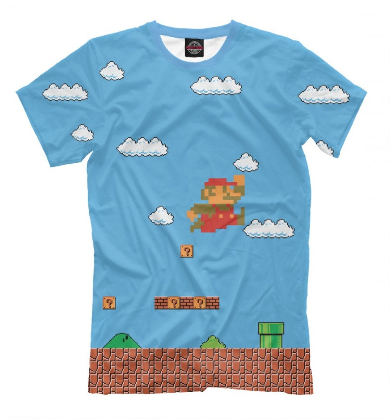 Super Mario Bros TShirt Video Game Tee Men's Etsy