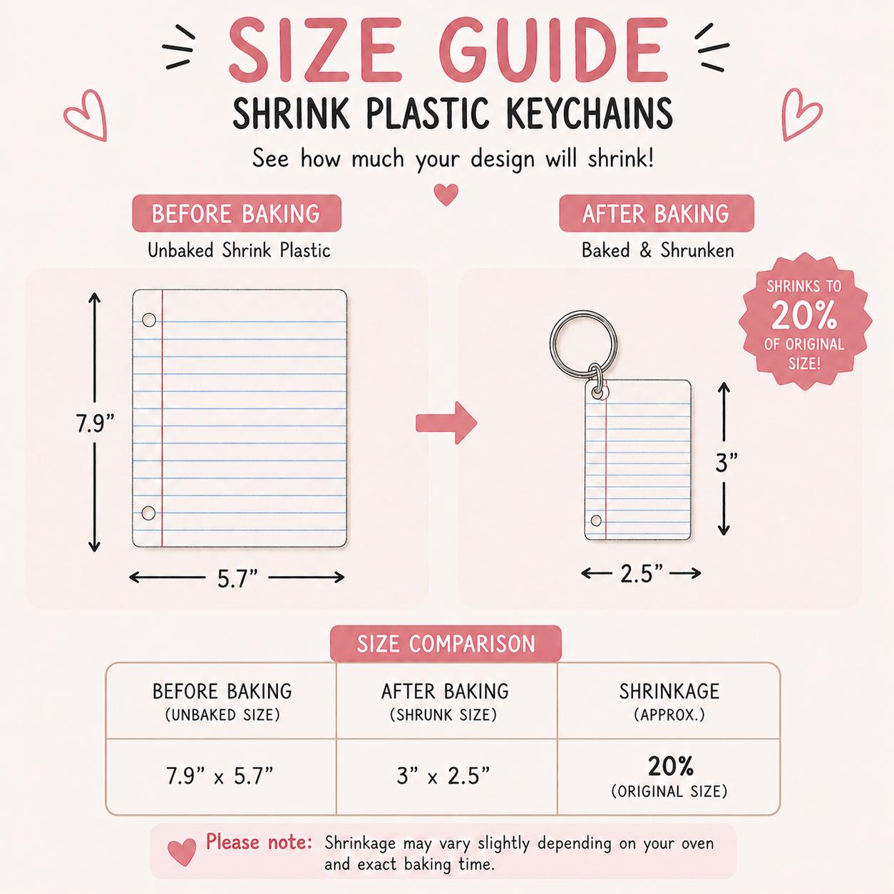 Personalized Handwriting Notebook Keychain - Shrink Plastic End Year ...