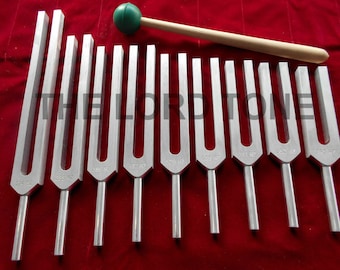 ソルフェジオ 音叉 9本セット（無加重） - Etsy 日本