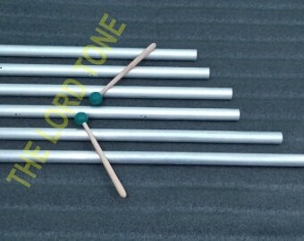 Professional Set Of 6 Tuned Pipe with 432 Hz Pipe Free  Ship With Hanging Accessories