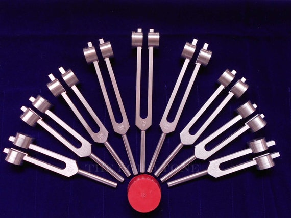 Professional 9 Sacred Solfeggio Weighted Tuning Fork With 528 Hz