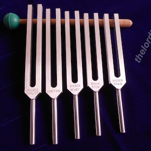 Scharfe Ungewichtete Stimmgabel 5er Set Großer Griff Für Klangheilung