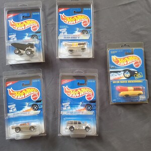 Hot Wheels lot of 4 silver series and original oscar mayer wienermobile