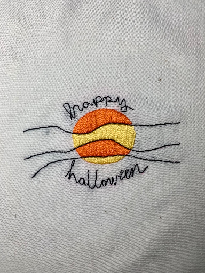 Adorable Pumpkin Moon and Happy Halloween Hand image 2