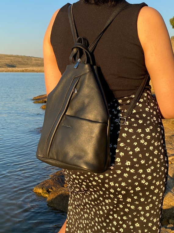 leather backpack clearance